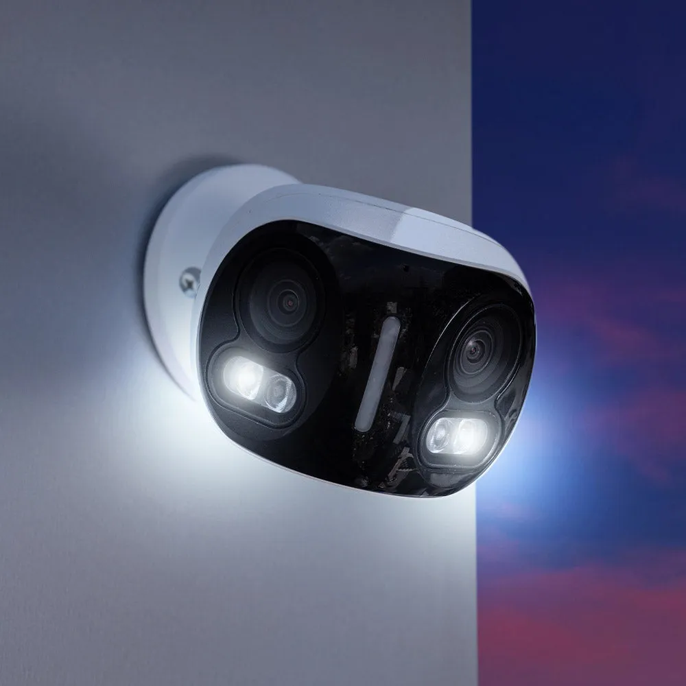 Lorex 4K Dual-Lens Wi-Fi Security Camera with Smart Security Lighting