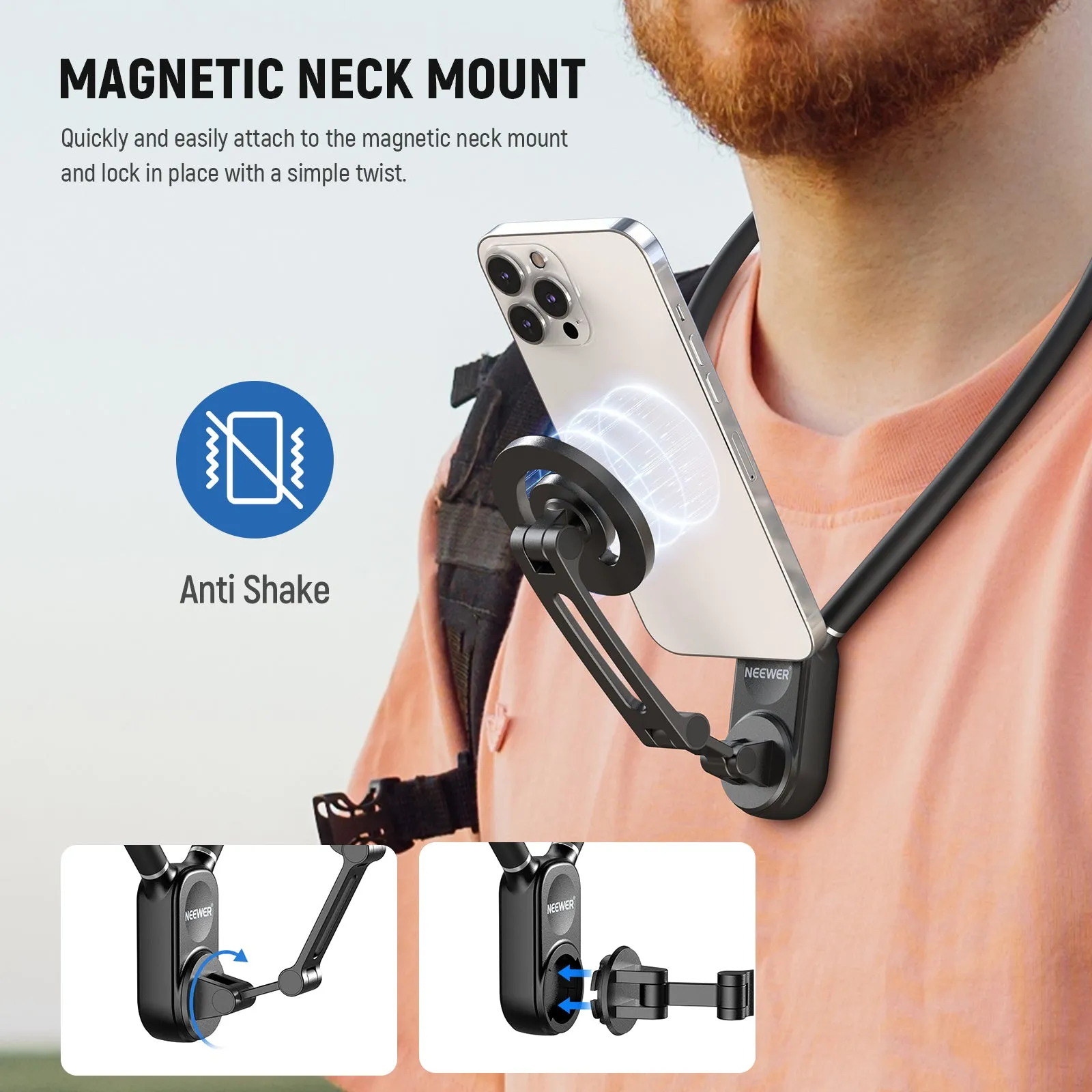 NEEWER GP16 Magnetic Phone Neck Mount