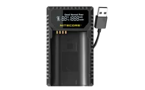 Nitecore ULSL Digital USB Travel Battery Charger for Leica BP-SCL4 Camera Batteries