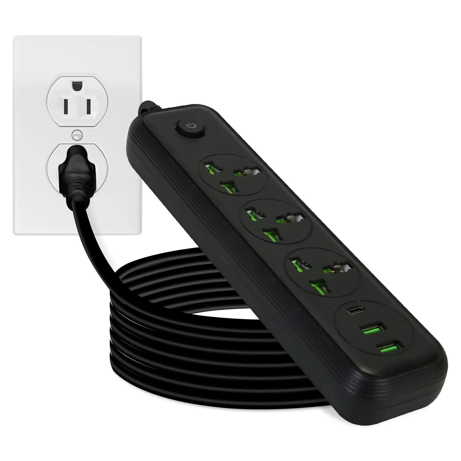 Power Strip with 5.9ft Extension