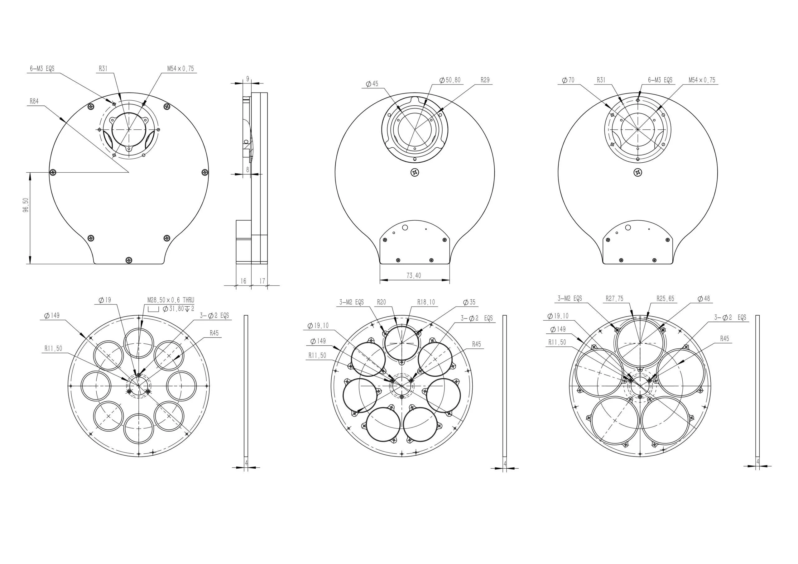 QHYCCD CFW3 Filter Wheels(Choose Model)