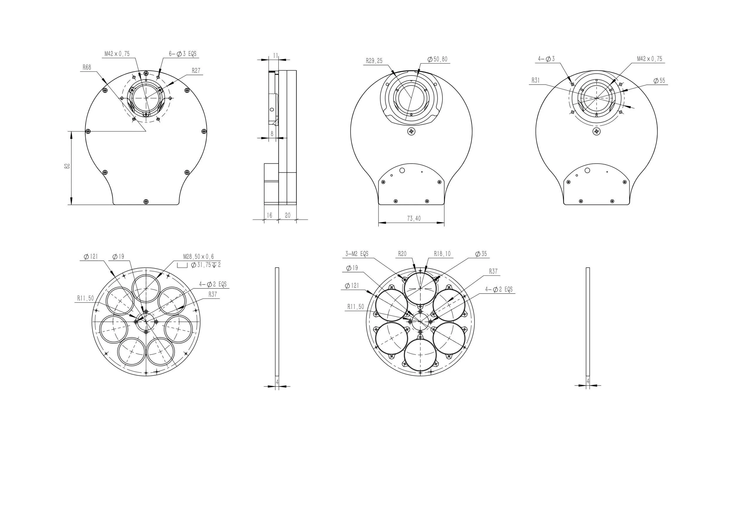 QHYCCD CFW3 Filter Wheels(Choose Model)