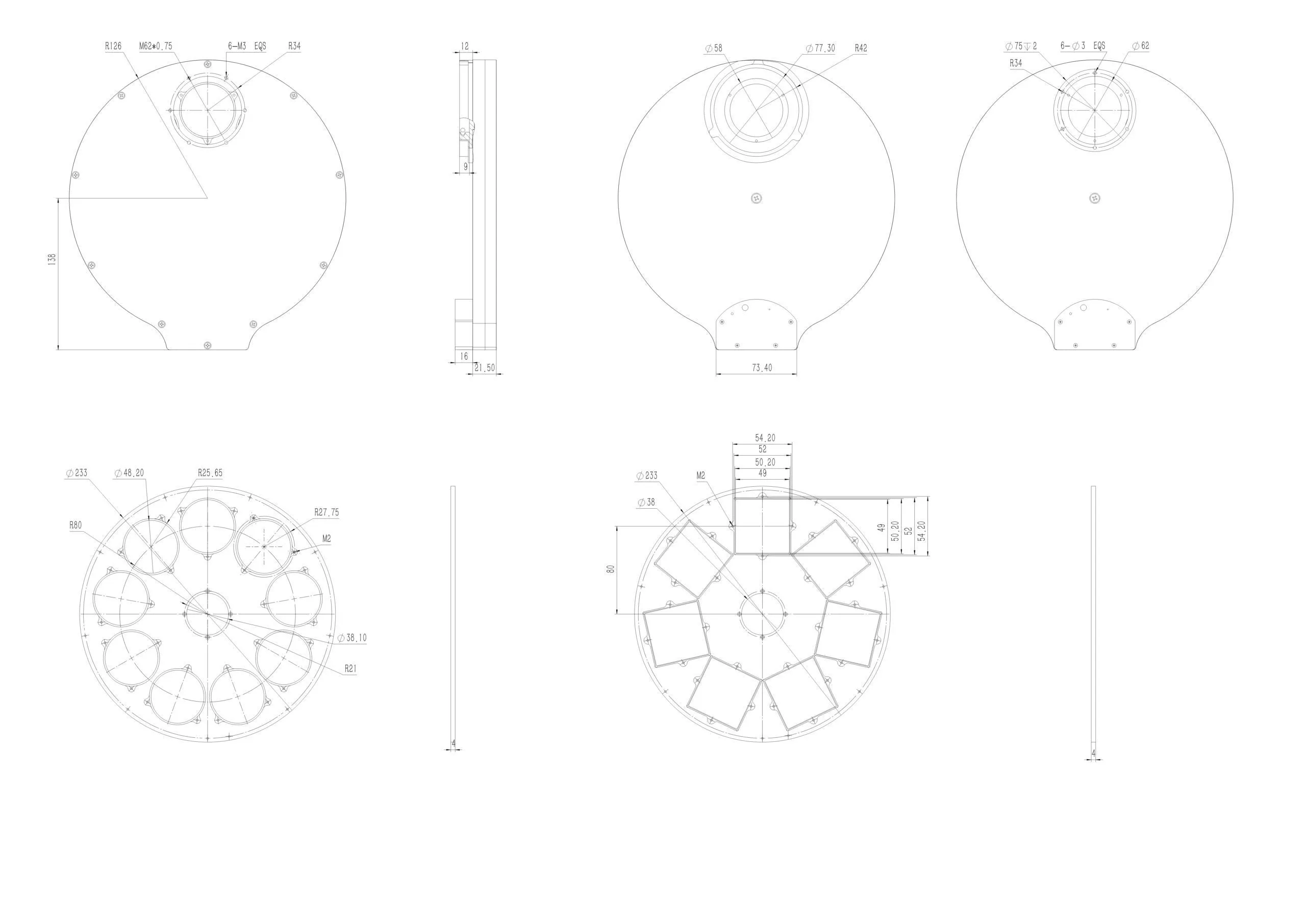 QHYCCD CFW3 Filter Wheels(Choose Model)