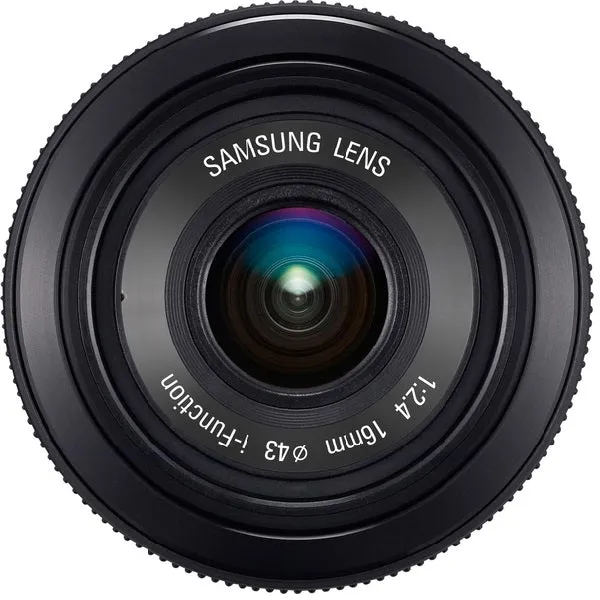 Samsung NX 16mm f/2.4 Camera Lens (Black) - Fixed