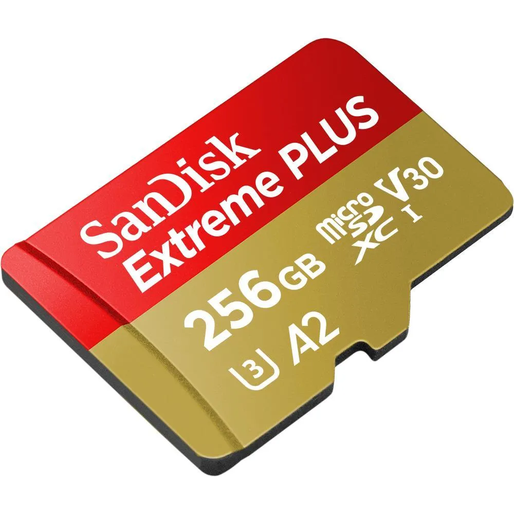 SanDisk Extreme PLUS microSDXC 256GB 200MB/s Memory Card