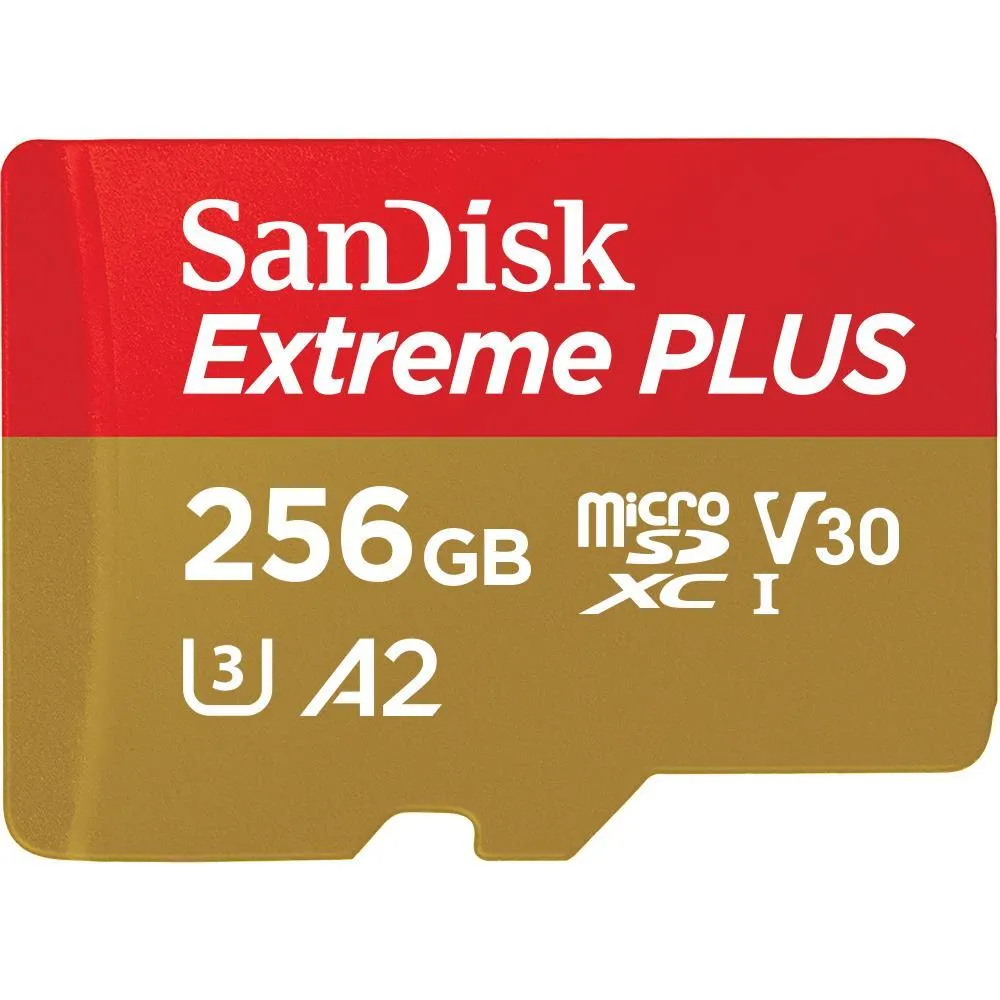 SanDisk Extreme PLUS microSDXC 256GB 200MB/s Memory Card