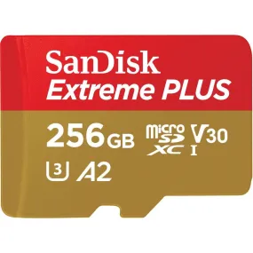 SanDisk Extreme PLUS microSDXC 256GB 200MB/s Memory Card