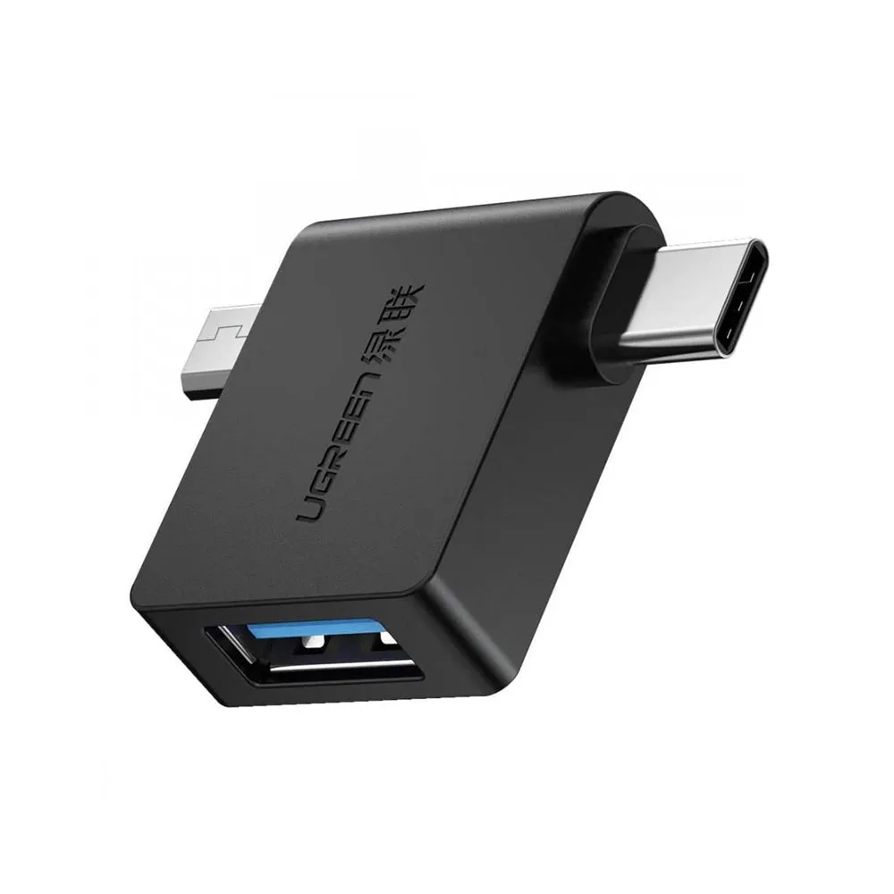 UGreen 2in1 Micro USB M   Type C M to USB 3.0 F - 30453