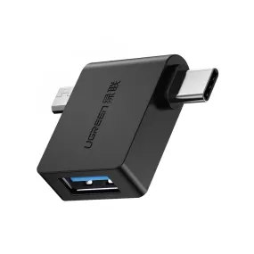 UGreen 2in1 Micro USB M   Type C M to USB 3.0 F - 30453