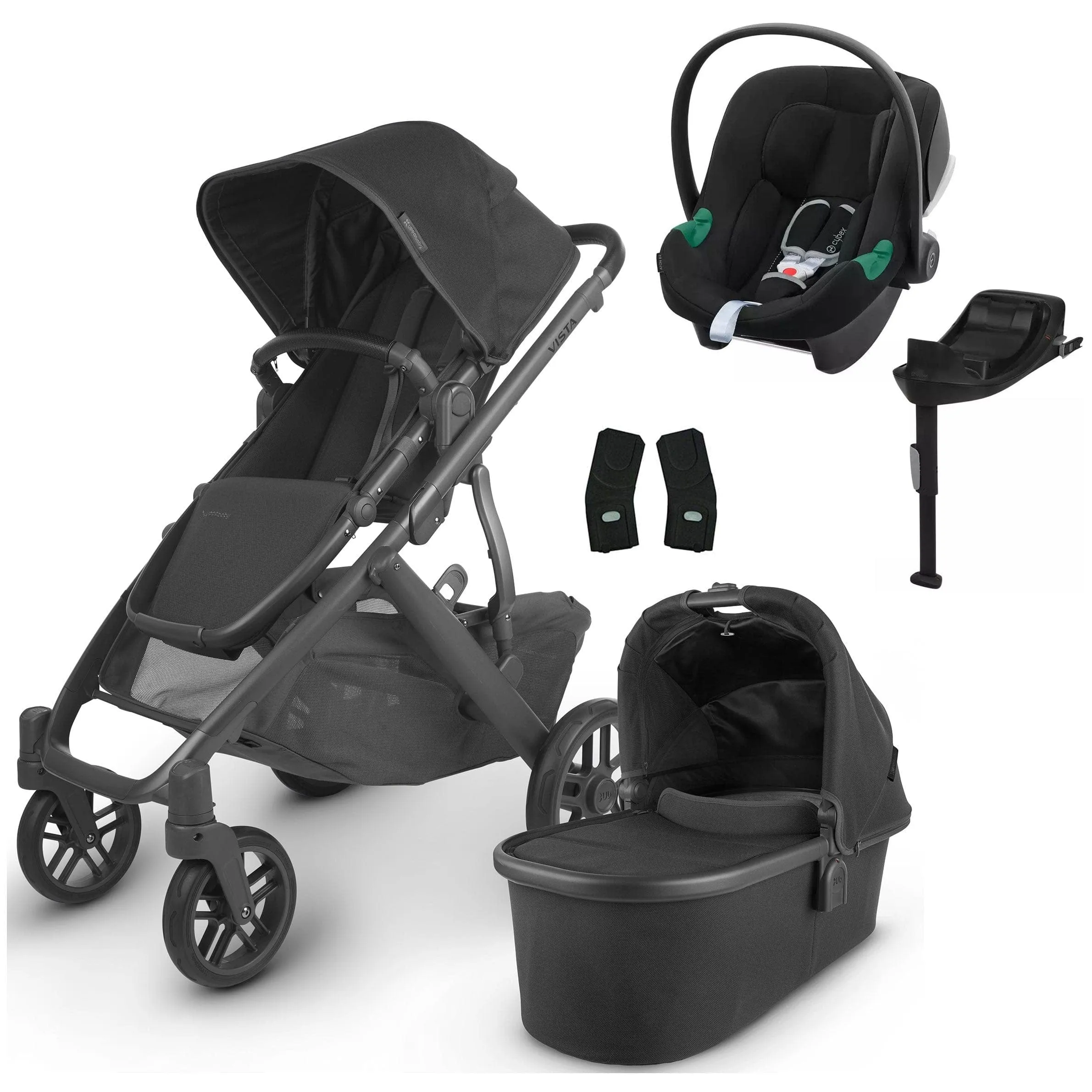 Uppababy Vista V2 Cybex Aton B2 & Base Travel System in Jake